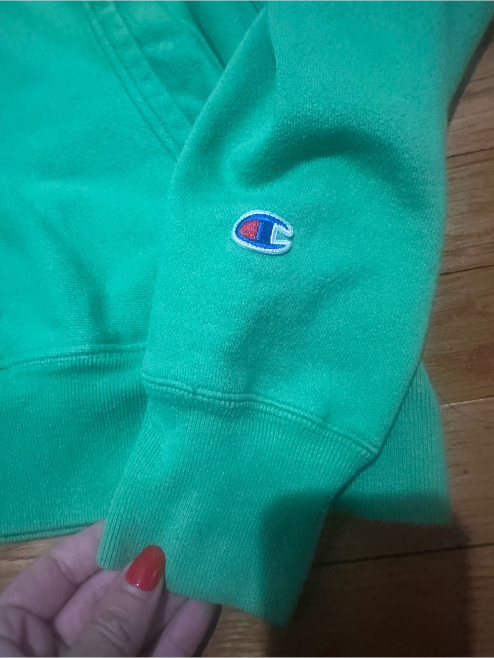 Vintage Champion Reverse Weave Green Hoodie Large‎ - Picture 4 of 8